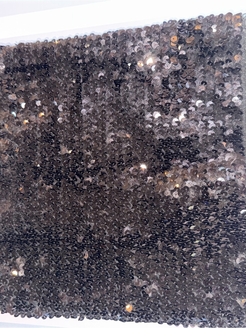 Dark silver Sequin Accent top